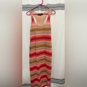 Colorful Chevron Maxi Dress 💚🖤